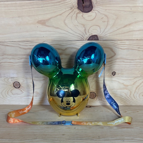 Disneyland Resort Other - Disney Parks Metallic Blue‎ and Green Mickey Mouse Popcorn Holder